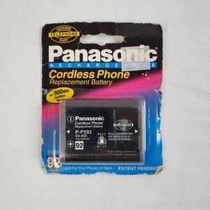 Panasonic Cordless Phone Battery P-P592 Type 92 KX-A92 3.6V 600mAh Sealed NOS